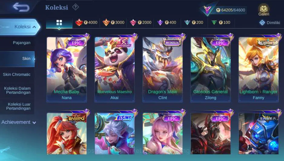 Mobile Legends: Bang Bang Accounts Hero 121 Skin 232 | Naruto Suyou, Collector Yu Zho image 10