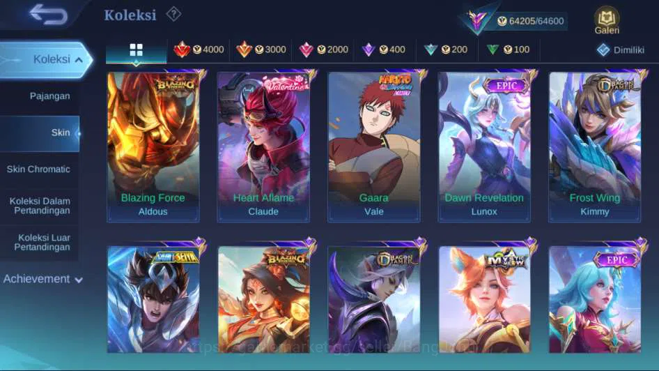 Mobile Legends: Bang Bang Accounts Hero 121 Skin 232 | Naruto Suyou, Collector Yu Zho image 13
