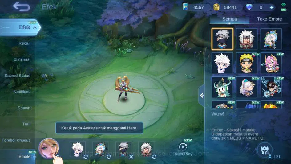Mobile Legends: Bang Bang Accounts Hero 121 Skin 232 | Naruto Suyou, Collector Yu Zho image 6