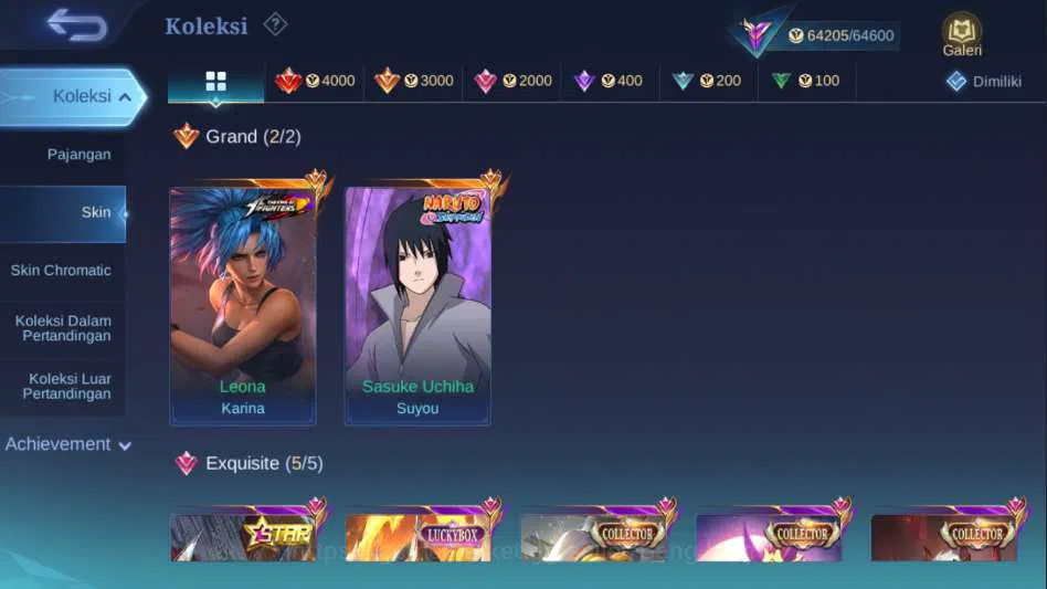Mobile Legends: Bang Bang Accounts Hero 121 Skin 232 | Naruto Suyou, Collector Yu Zho image 8