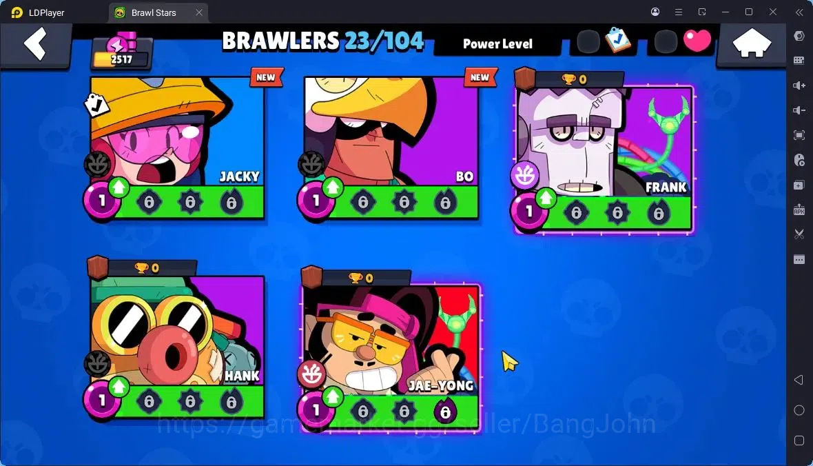 Brawl Stars Accounts Thropy 2517|23 Brawler|3 Max (HC-Amber,Edgar,Finx)|1 Legendary(Shelly),1 Mythic(Otis),3 Epic|314 20