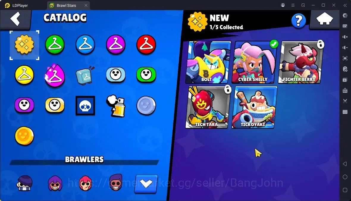 Brawl Stars Accounts Thropy 2517|23 Brawler|3 Max (HC-Amber,Edgar,Finx)|1 Legendary(Shelly),1 Mythic(Otis),3 Epic|314 4