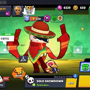 Brawl Stars Accounts Thropy 2517|23 Brawler|3 Max (HC-Amber,Edgar,Finx)|1 Legendary(Shelly),1 Mythic(Otis),3 Epic|314