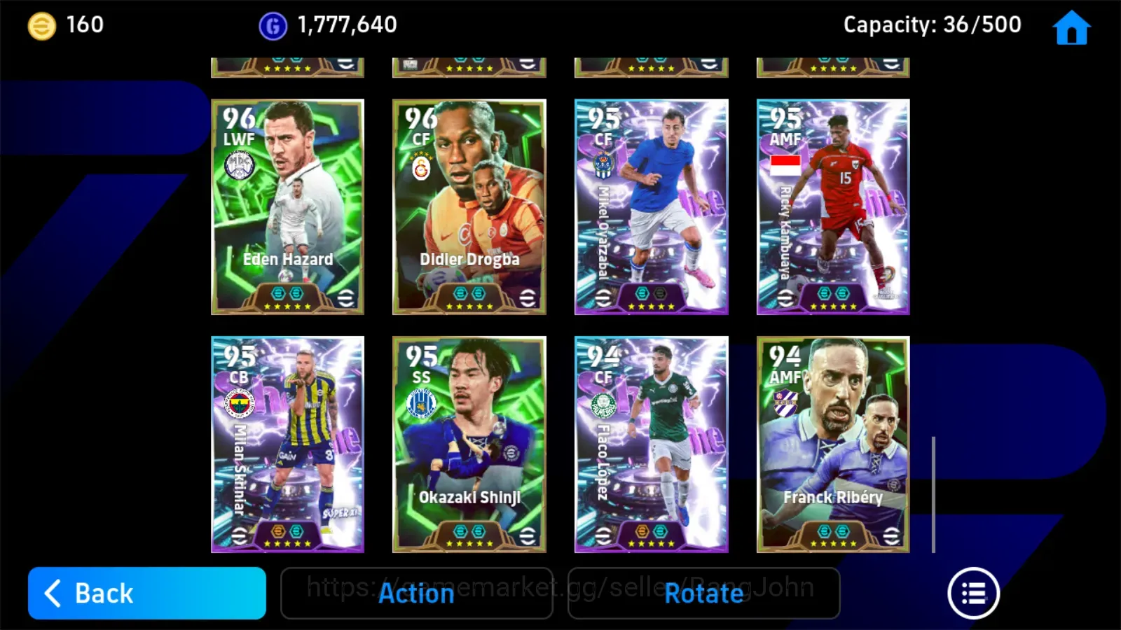 eFootball Accounts Legends & Iconic Players Mobile|PW 3211|Gianluigi Buffon BigT,Claude Makalele BigT,Bryan Robson 1