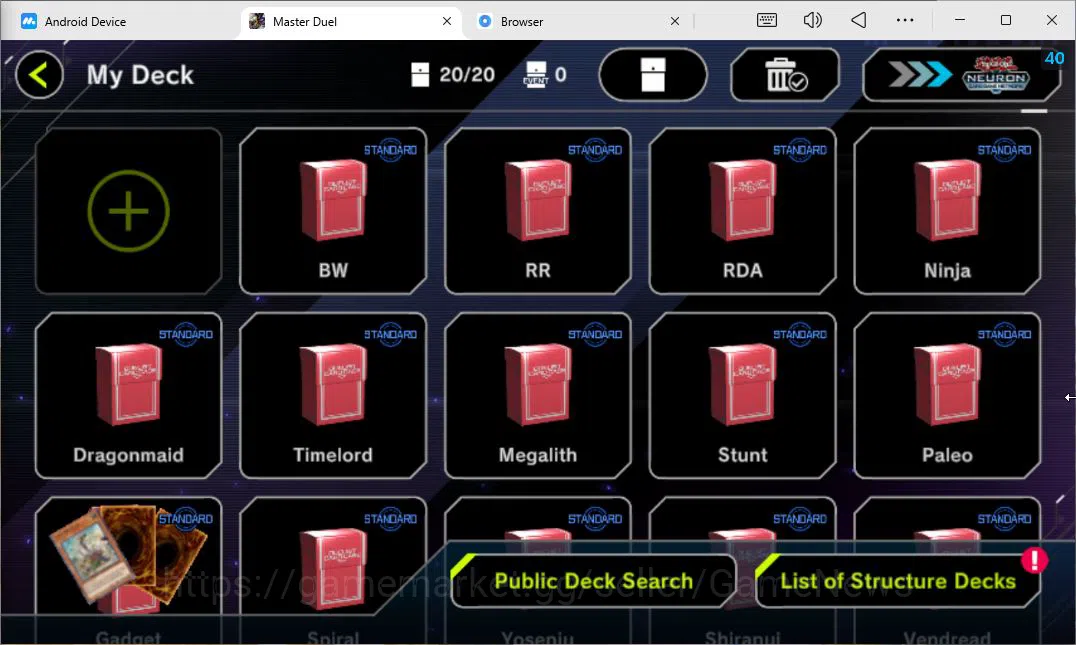 Yu-Gi-Oh! Master Duel Accounts Lv 18 | 20 Deck |RadiantTyphoon, VSK9,Dracotail,Yu image 2