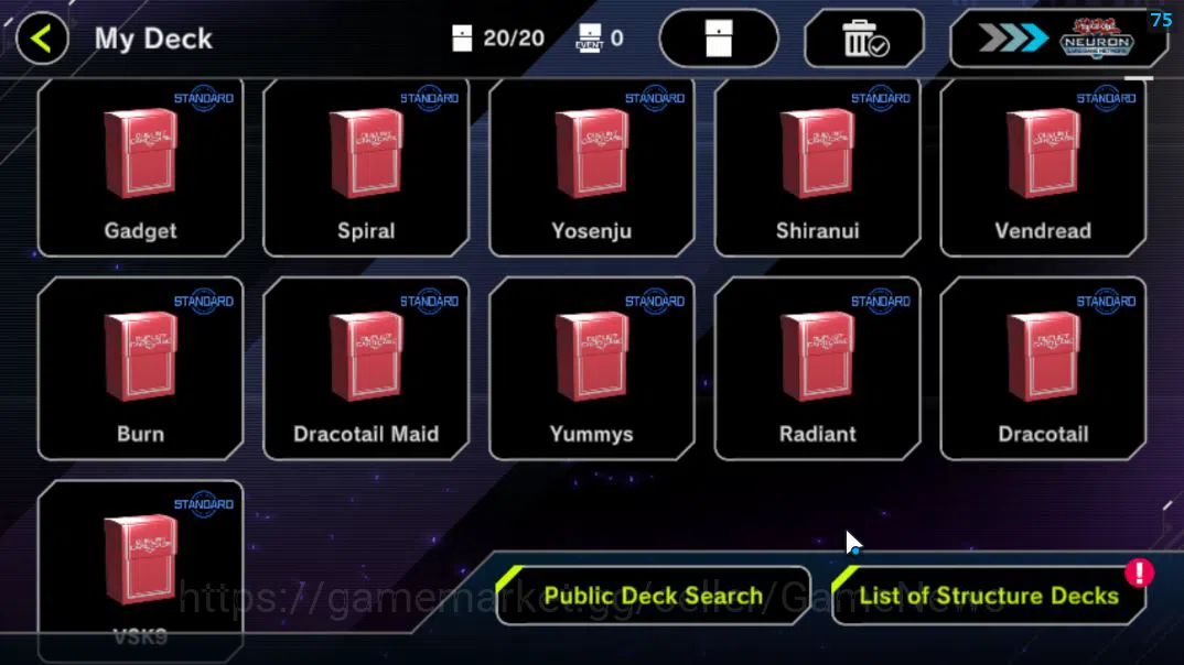 Yu-Gi-Oh! Master Duel Accounts Lv 18 | 20 Deck |RadiantTyphoon, VSK9,Dracotail,Yu image 3