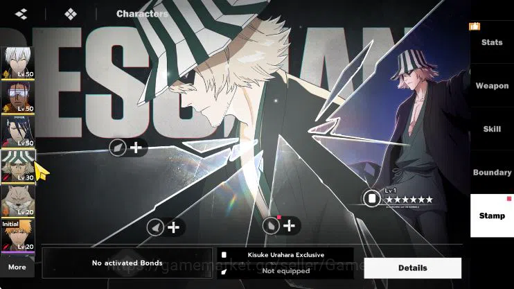 BLEACH: Soul Resonance Accounts Nuverse SEA Lv32|5 SSR[(Gin B2,Urahara+Sign,Byakuy image 9
