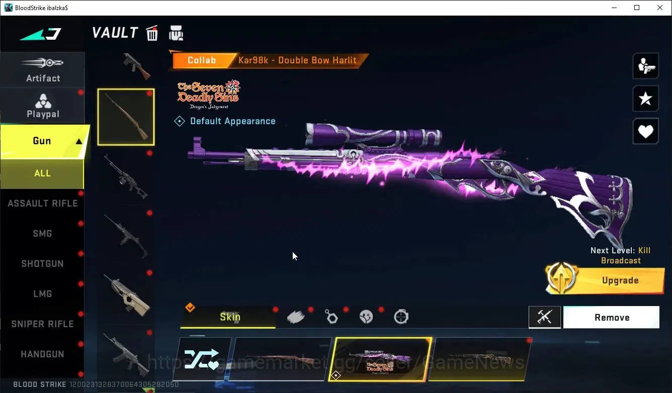 Blood Strike Accounts ASIA|ETERNAL QBZ95-Whisper+Collab 7DS Karl98,QBZ95 image 6