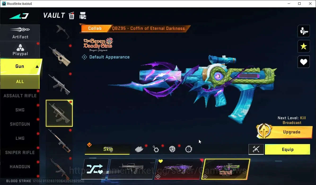 Blood Strike Accounts ASIA|ETERNAL QBZ95-Whisper+Collab 7DS Karl98,QBZ95 image 8