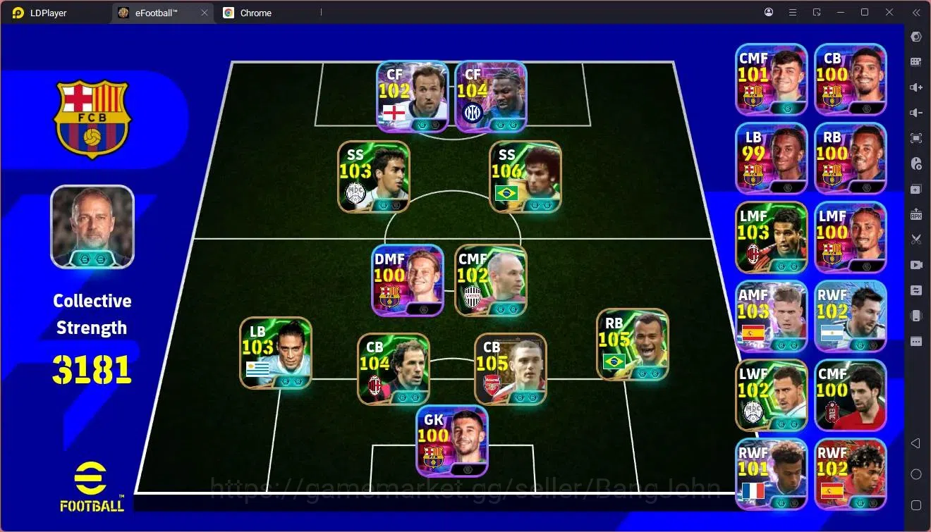 eFootball Accounts Legends & Iconic Players Mobile |PW 3181|Epic Zico,Cafu,Baresi,Raul,Vermaelen,Caceres,Iniesta Etc|SHW 1