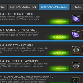 Marvel Contest of Champions Others Carina challenge vol 4 All six challenge