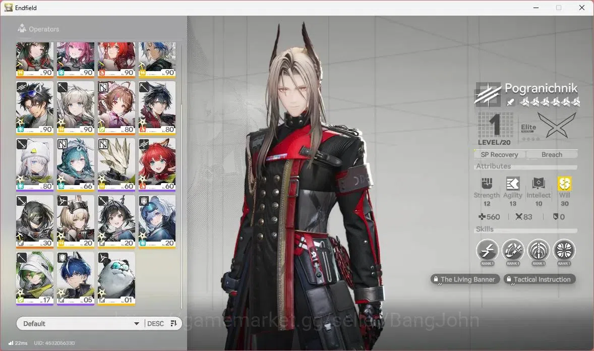 Arknights: Endfield Accounts ASIA | Lv 60|4Limit+4 Sign(Gilberta,Z.Fangyi,Yvonn image 4