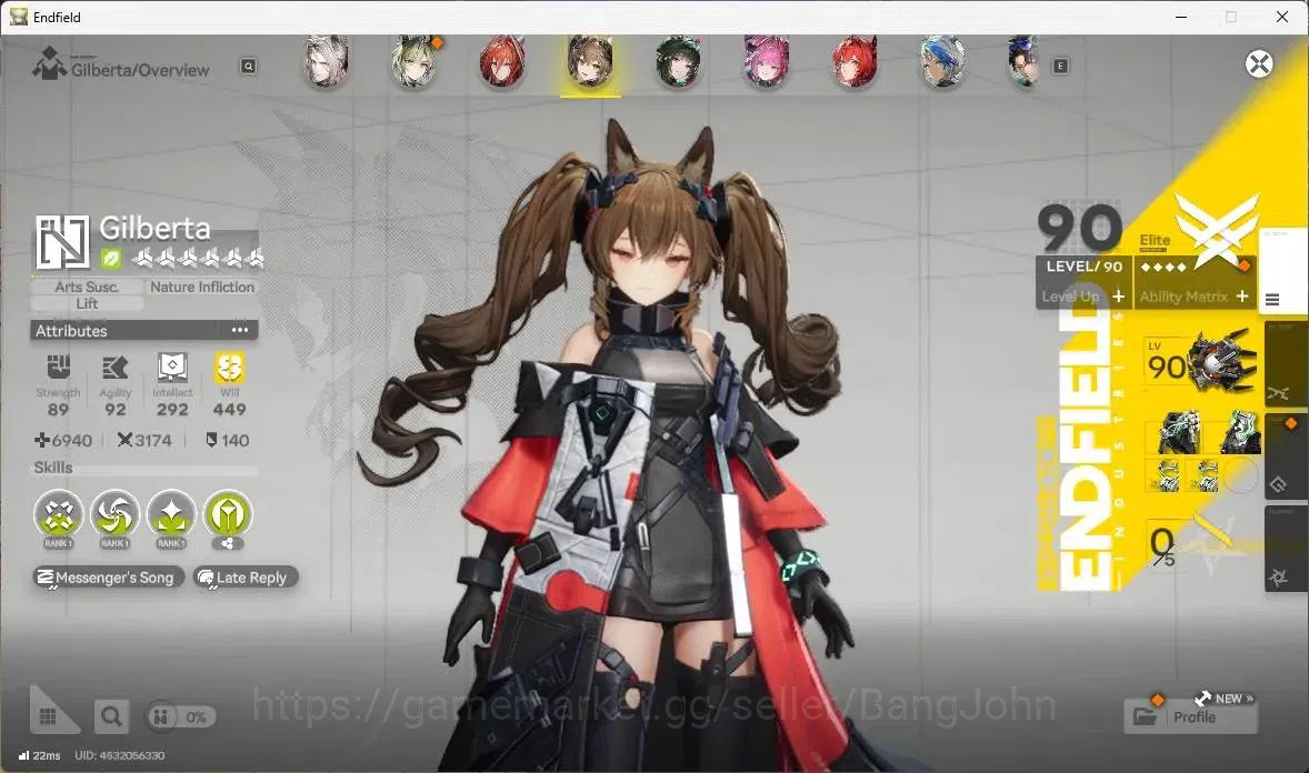 Arknights: Endfield Accounts ASIA | Lv 60|4Limit+4 Sign(Gilberta,Z.Fangyi,Yvonn image 5