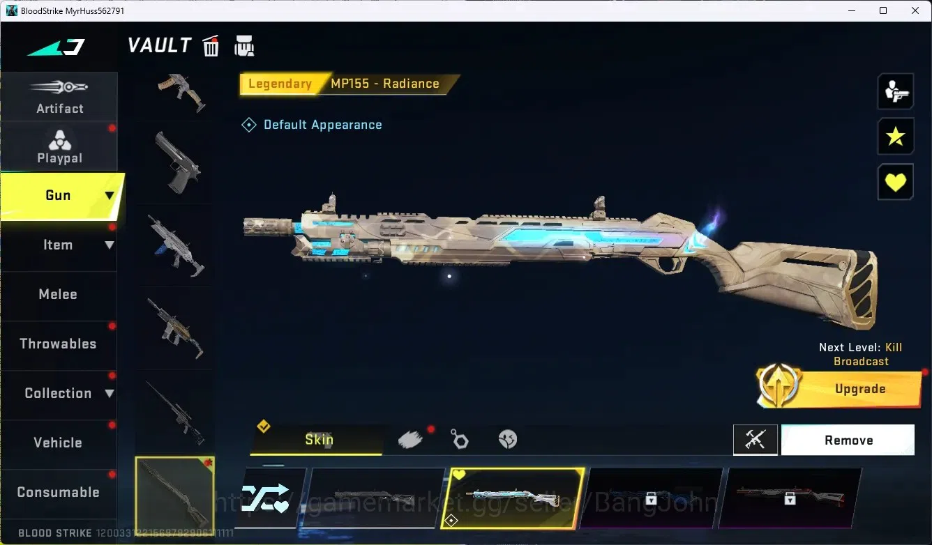 Blood Strike Accounts ASIA|Collab Gun MCX - EVA-00|1 Legendary Gun|Colla image 2