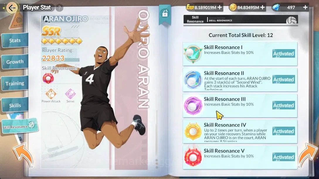 HAIKYU!! FLY HIGH Accounts SEA|Lv60|5SP (Ushijima,Oikawa,Kuroo,Akaashi,Bokuto)+Memo|5UR 19