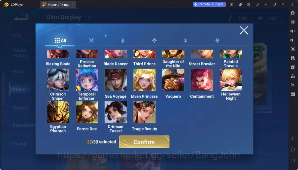 Honor of Kings Accounts Global | 112H 95S | 2 LEGEND (Wukong, Yao)| Saint image 11