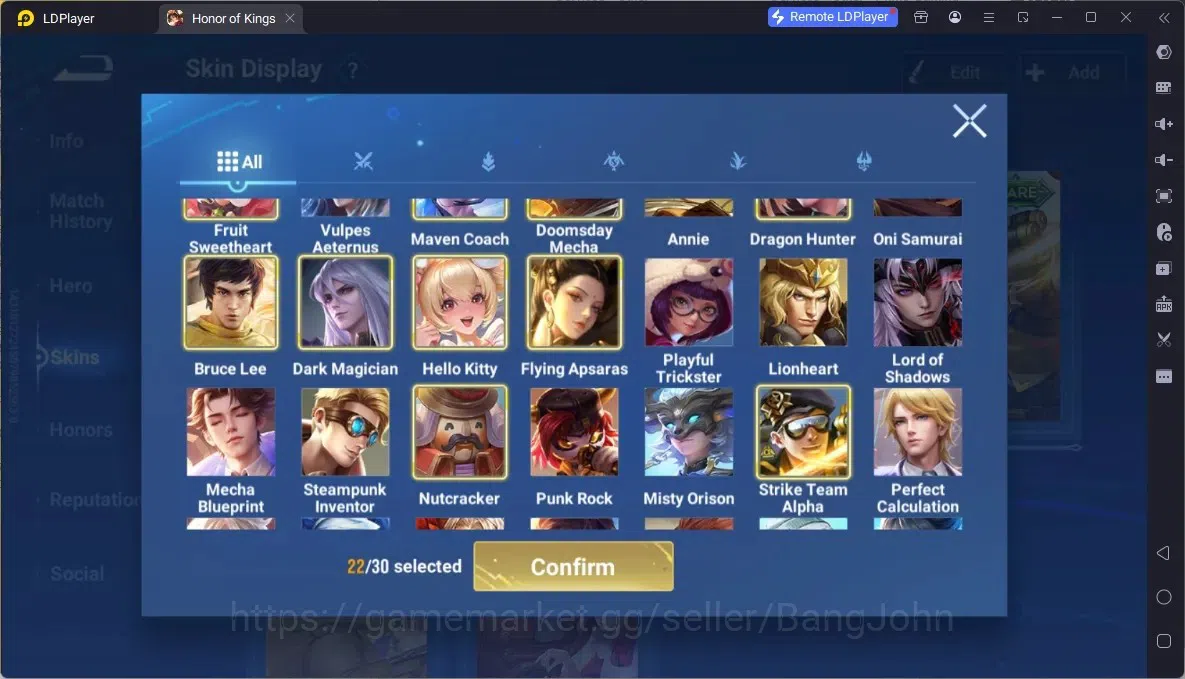Honor of Kings Accounts Global | 112H 95S | 2 LEGEND (Wukong, Yao)| Saint image 7