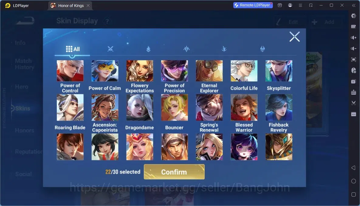 Honor of Kings Accounts Global | 112H 95S | 2 LEGEND (Wukong, Yao)| Saint image 8