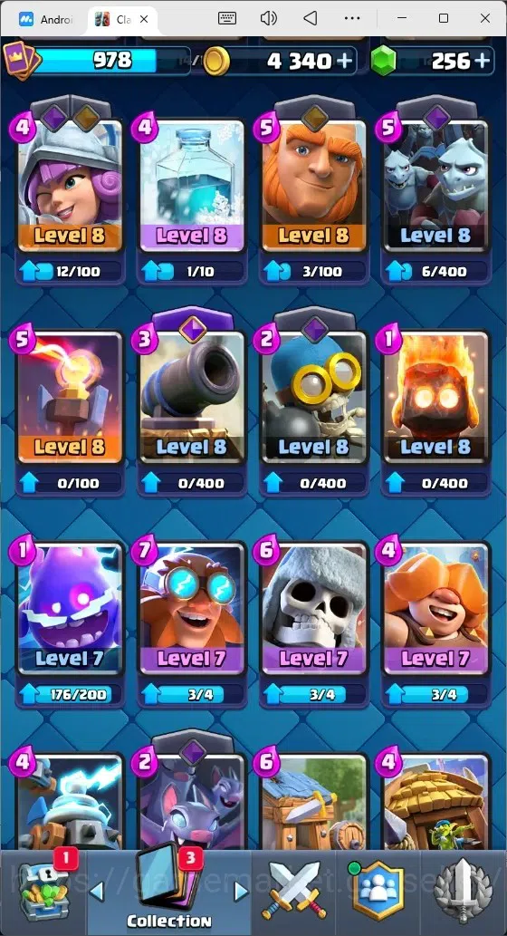 Clash Royale Accounts Mobile |Trophy 8592|9 EVO Cards|1 Hero Card|256 Ge image 10