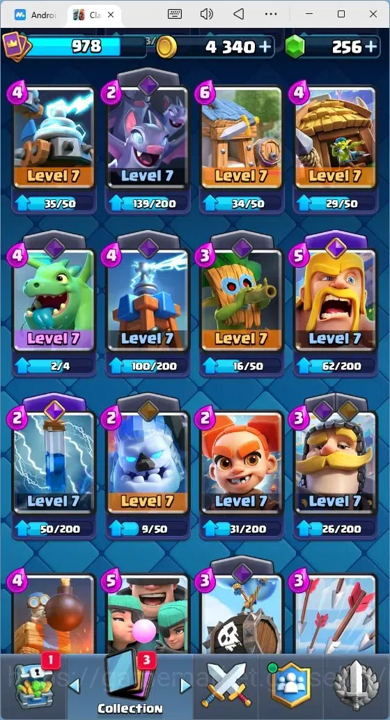 Clash Royale Accounts Mobile |Trophy 8592|9 EVO Cards|1 Hero Card|256 Ge image 11