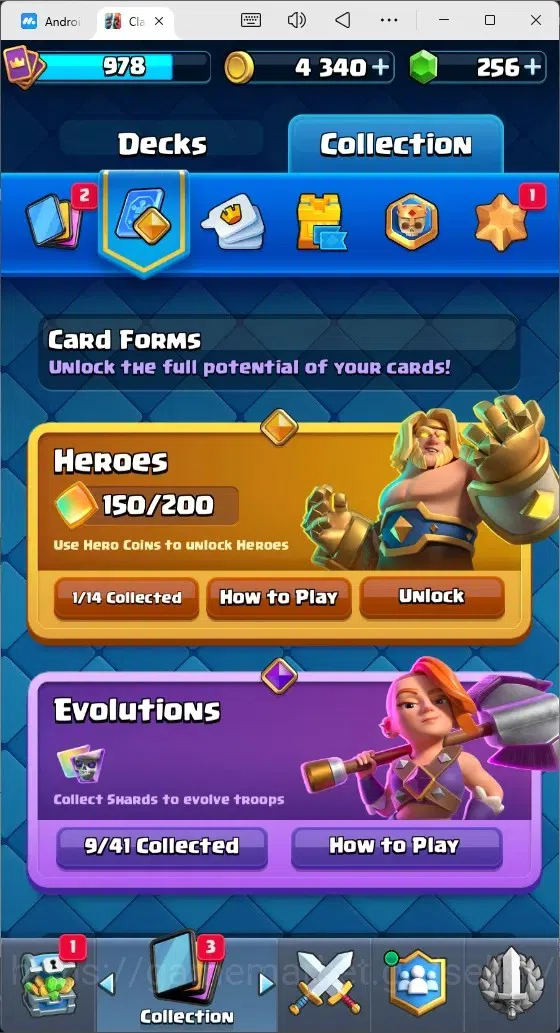 Clash Royale Accounts Mobile |Trophy 8592|9 EVO Cards|1 Hero Card|256 Ge image 14