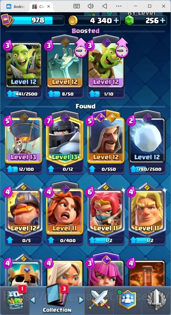 Clash Royale Accounts Mobile |Trophy 8592|9 EVO Cards|1 Hero Card|256 Ge image 4