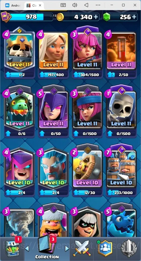 Clash Royale Accounts Mobile |Trophy 8592|9 EVO Cards|1 Hero Card|256 Ge image 5
