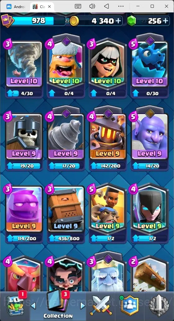 Clash Royale Accounts Mobile |Trophy 8592|9 EVO Cards|1 Hero Card|256 Ge image 6