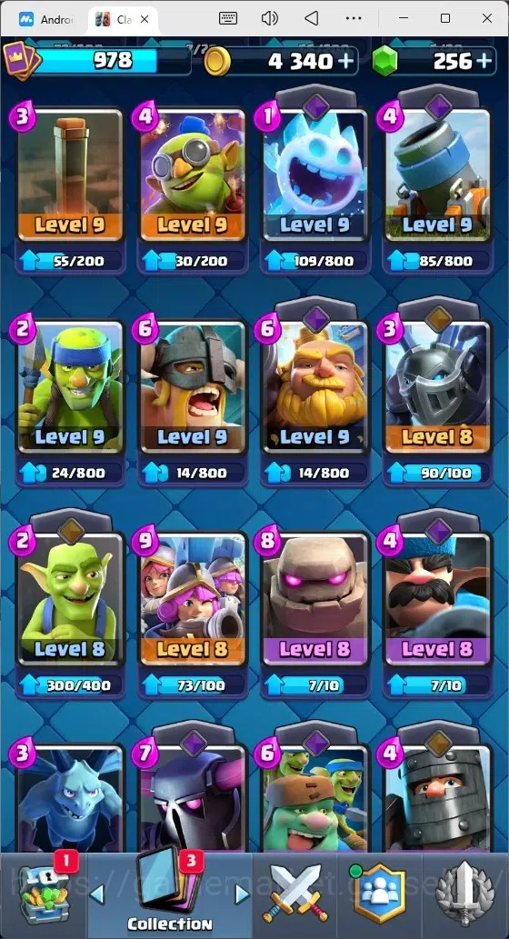 Clash Royale Accounts Mobile |Trophy 8592|9 EVO Cards|1 Hero Card|256 Ge image 8