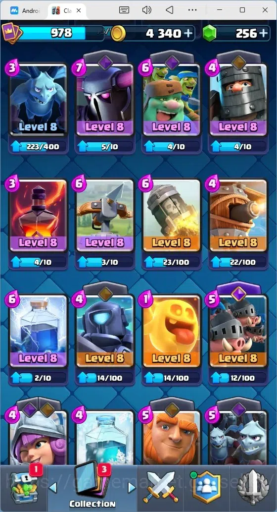 Clash Royale Accounts Mobile |Trophy 8592|9 EVO Cards|1 Hero Card|256 Ge image 9