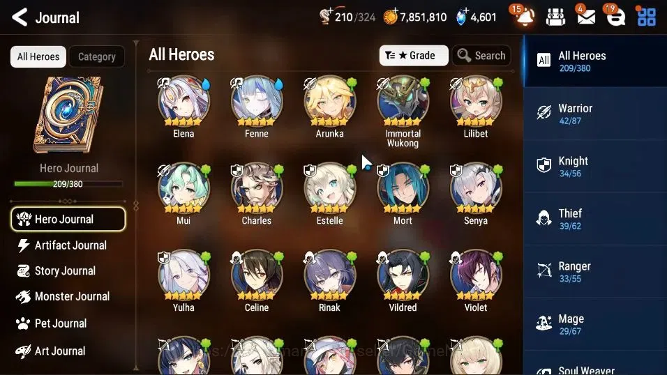 Epic Seven Accounts GLOBAL Verif|22ML(Rhiana&Luciel,Monar Sword Iseria image 10