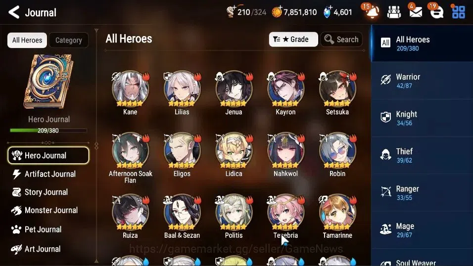 Epic Seven Accounts GLOBAL Verif|22ML(Rhiana&Luciel,Monar Sword Iseria image 8