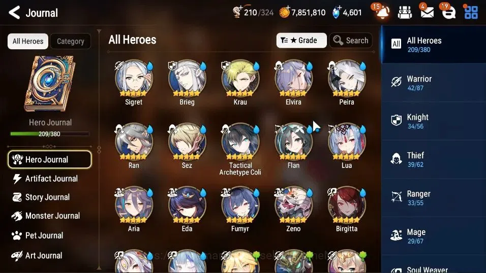 Epic Seven Accounts GLOBAL Verif|22ML(Rhiana&Luciel,Monar Sword Iseria image 9
