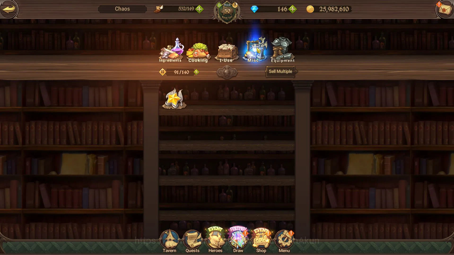 The Seven Deadly Sins: Grand Cross Accounts Starter Global|Starter|Ch 5|1,7M CC|146 Gems|1 LR+6 12