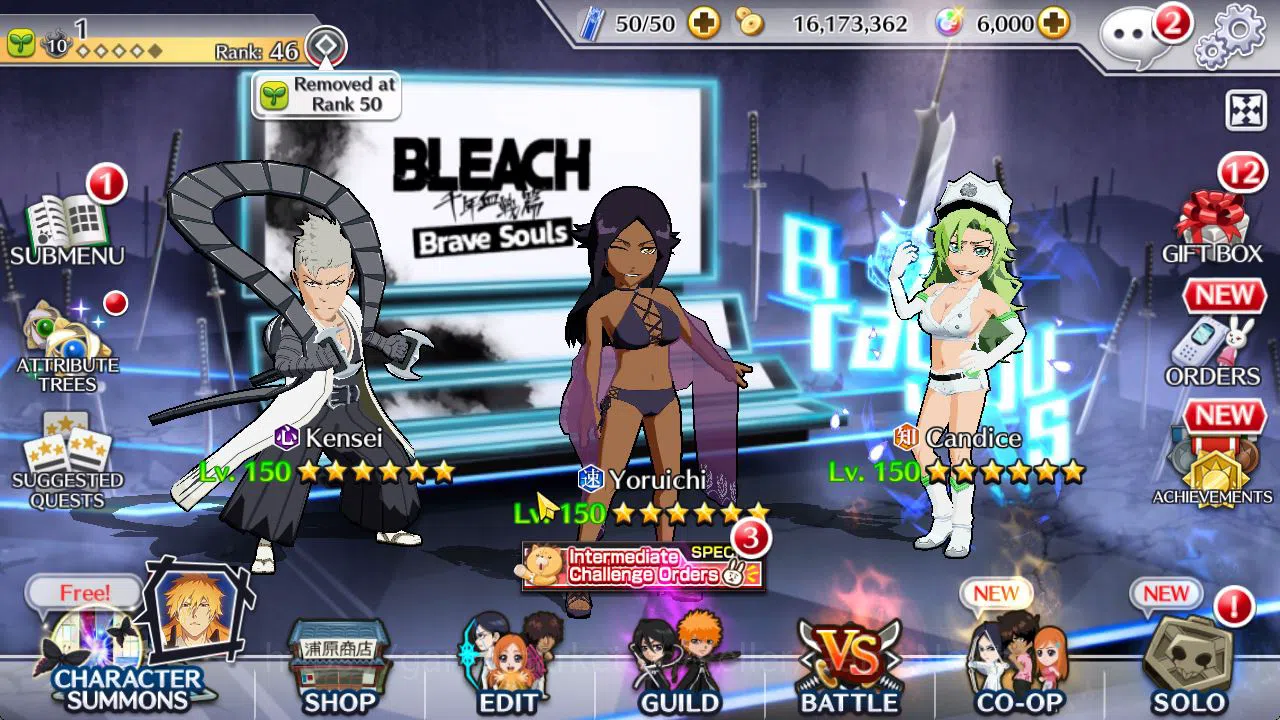 Bleach: Brave Souls Accounts Starter [GLOBAL]6K Orbs+Fresh All Story|Swisuit25 Y0ruichi,TYBW24 Candice,Kensei,TYBW23