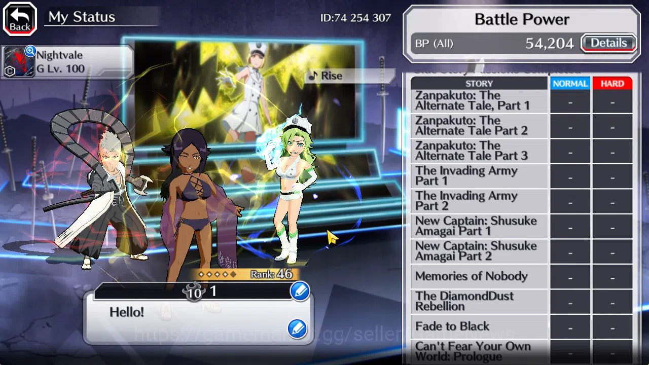 Bleach: Brave Souls Accounts Starter [GLOBAL]6K Orbs+Fresh All Story|Swisuit25 Y0ruichi,TYBW24 Candice,Kensei,TYBW23 6