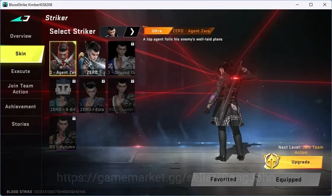 Blood Strike Accounts ASIA |1 Ultra Striker:Zero-Agent Zero|1 Epic Name image 5