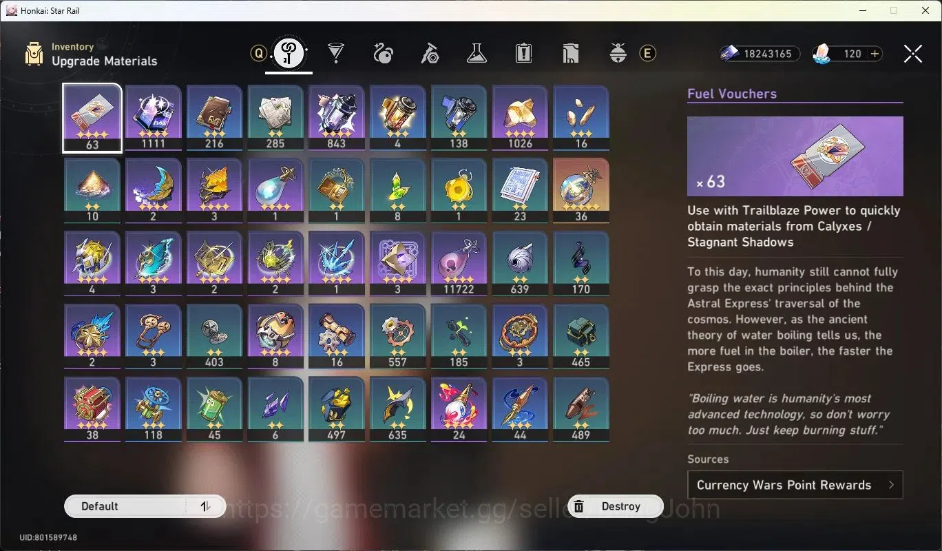 Honkai Star Rail Accounts ASIA | TL 70|19 Limit Char |[SilverWolfE1,Phainon, image 11