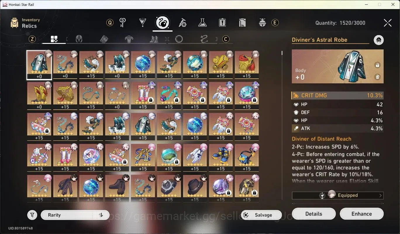 Honkai Star Rail Accounts ASIA | TL 70|19 Limit Char |[SilverWolfE1,Phainon, image 13