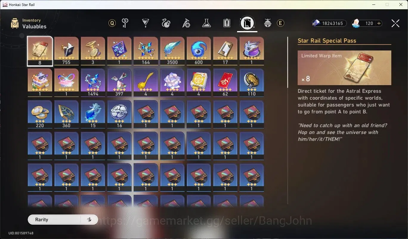 Honkai Star Rail Accounts ASIA | TL 70|19 Limit Char |[SilverWolfE1,Phainon, image 17
