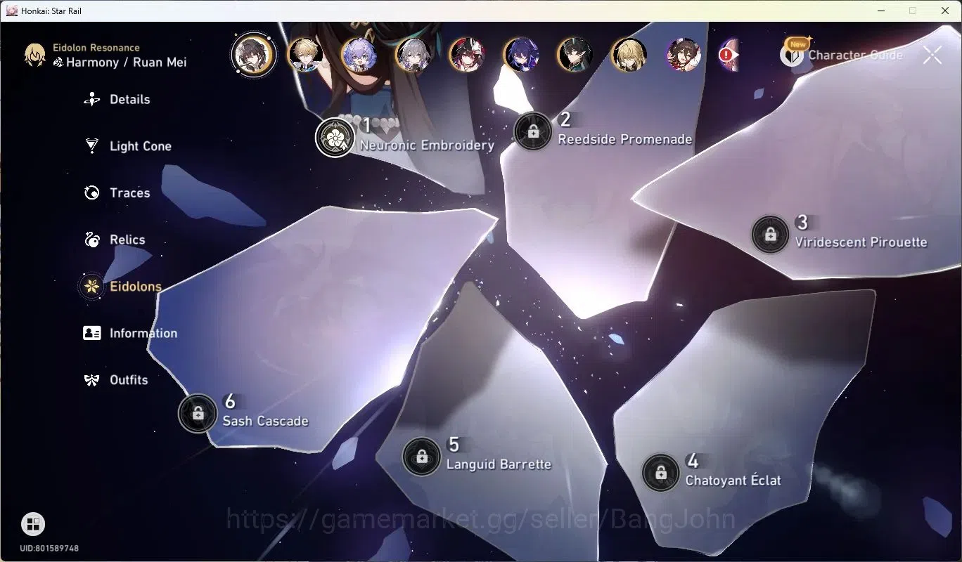 Honkai Star Rail Accounts ASIA | TL 70|19 Limit Char |[SilverWolfE1,Phainon, image 8
