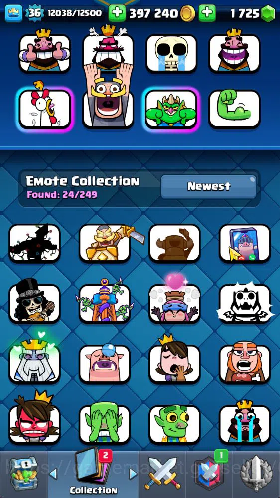 Clash Royale Accounts Lvl 36|Tr0phy 8222|KTL 12|Limit Skin|Card 121|1 He image 7