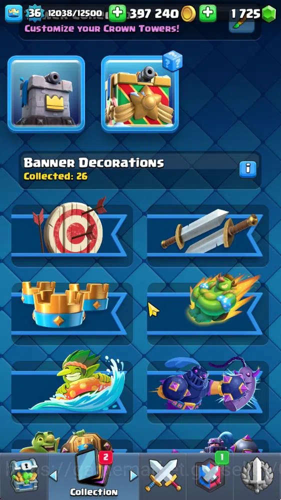 Clash Royale Accounts Lvl 36|Tr0phy 8222|KTL 12|Limit Skin|Card 121|1 He image 8
