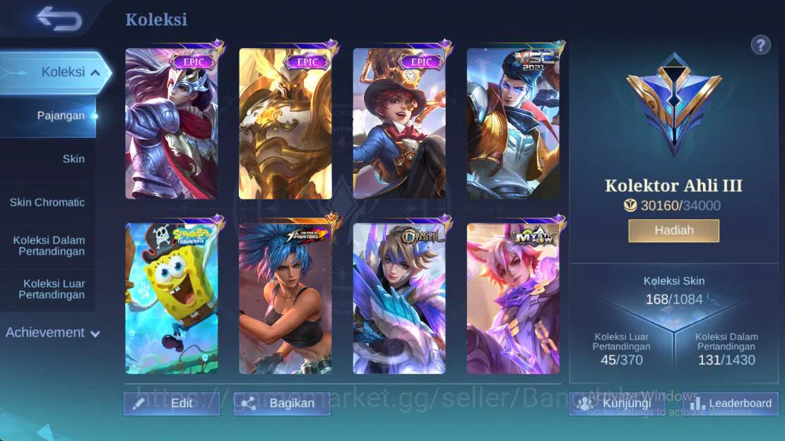 Mobile Legends: Bang Bang Accounts Hero 131, Skin  166 create granger,  christ eudora image 2