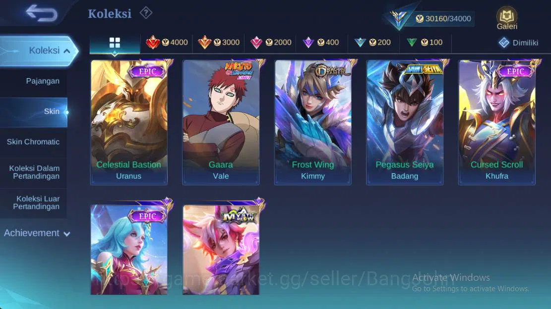 Mobile Legends: Bang Bang Accounts Hero 131, Skin  166 create granger,  christ eudora image 5