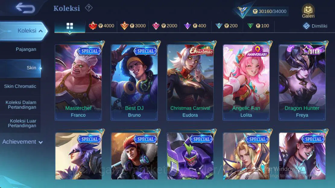 Mobile Legends: Bang Bang Accounts Hero 131, Skin  166 create granger,  christ eudora image 7
