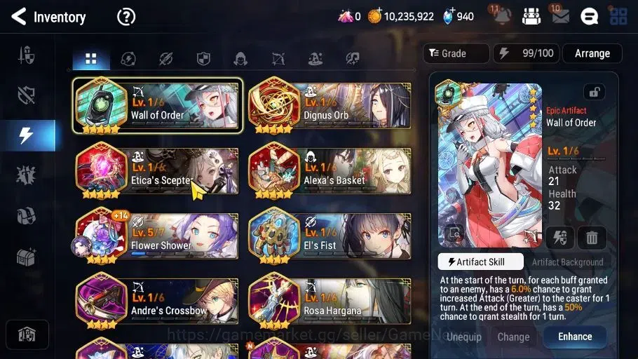 Epic Seven Accounts GLOBAL Unerif|2 ML(LC Bellona,TE Kayron)+Lilibet,T image 10