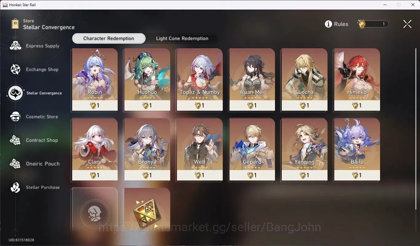 Honkai Star Rail Accounts ASIA| TL 70 |17 Limited [(Castorice,Evernight,Phai image 12
