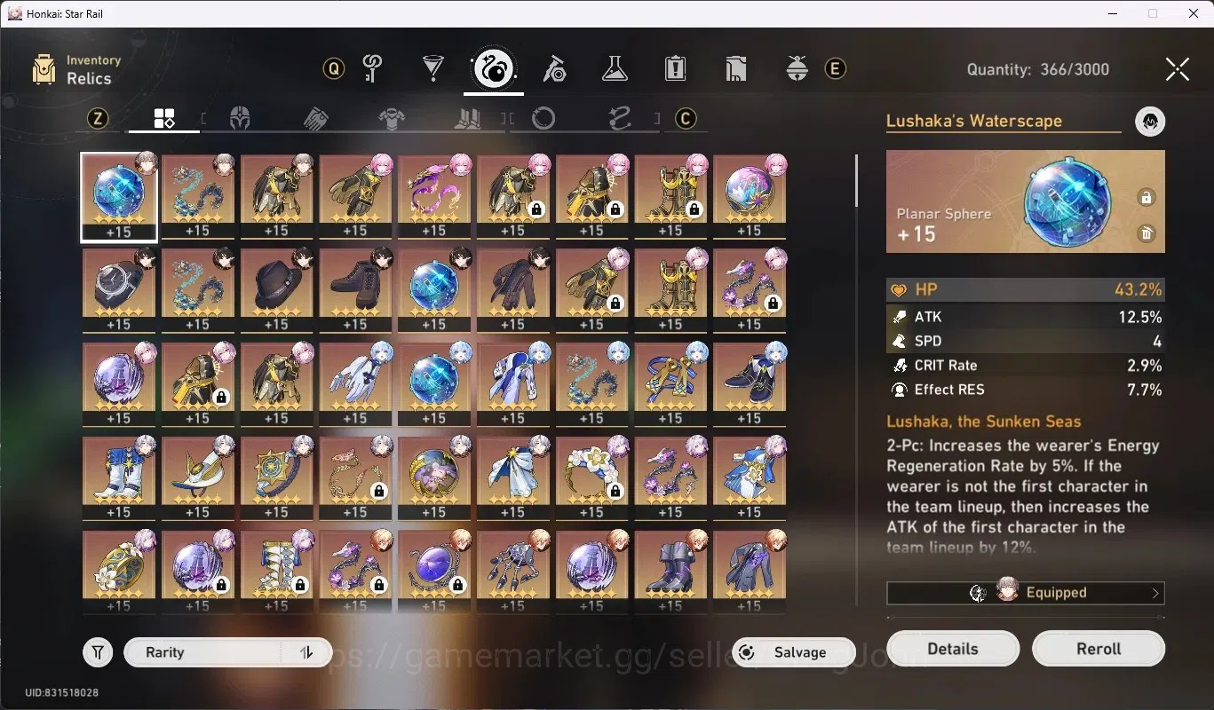 Honkai Star Rail Accounts ASIA| TL 70 |17 Limited [(Castorice,Evernight,Phai image 16