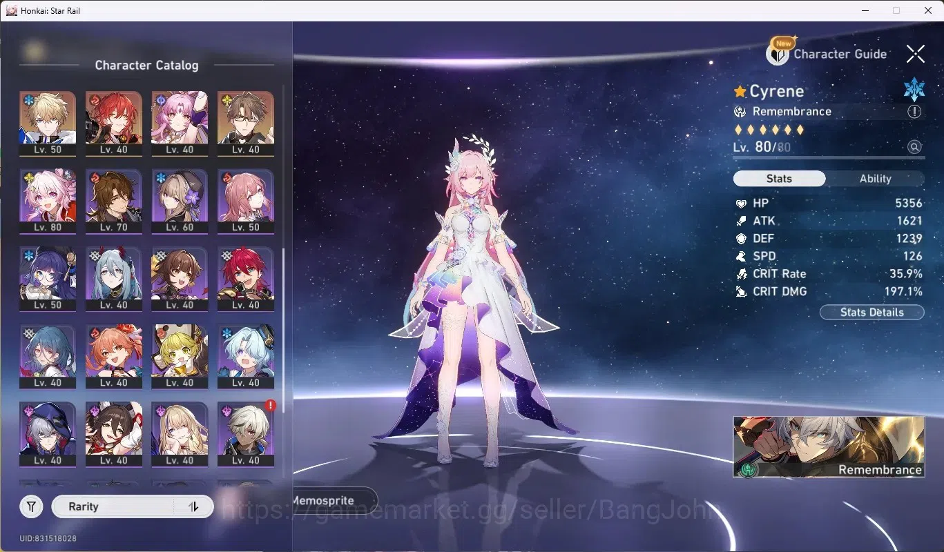 Honkai Star Rail Accounts ASIA| TL 70 |17 Limited [(Castorice,Evernight,Phai image 3